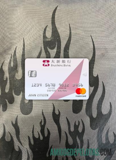 Hong Kong Dah Sing Bank Mastercard Photolook Frente amostra